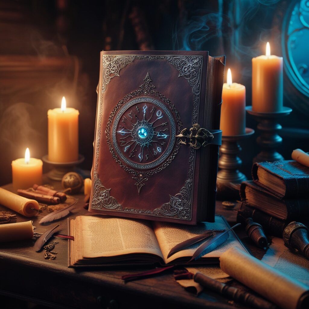 Ancient magical book