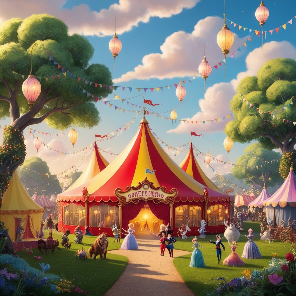 Circus in the forest